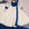 stitched PRESERNTING NEW READY TO WEAR SPACIAL FANCY DESIGN EMBROIDERY AND SEQUENCE WORK ANARKALI GOWN-BOTTOM   WITH  DUPATTA