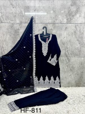 Alternative view of stitched HF-811,A To D New Catalogue in pakistani... *Full Stitched *