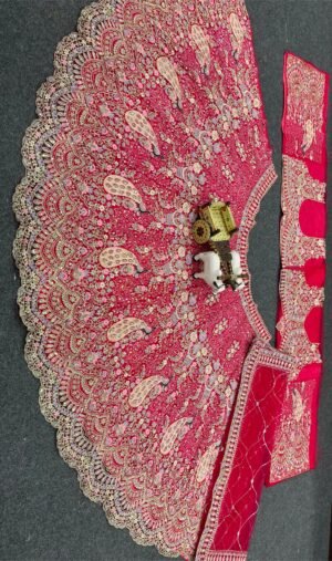 Alternative view of semi stitched choli AK Launching 4 meter flared Coding Sequins Work Lehenga, Exceptional Quality with Can-Can and Canvas Layers, A Perfect Fusion of Glamour and Comfort  D.No=AK-1676  Rani