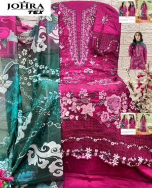 Alternative view of semi stitched BRAND NAME :- JOHRA TEX     D NO :- JT-193 RAYYON COLLECTION