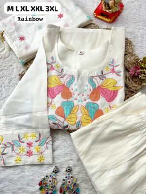stitched Elevate your ethnic wardrobe with our stunning new 3-piece ensemble. Perfect for festive gatherings, office wear, or elegant day outings!