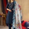 stitched AK-105 Multi Embroidery Thread With Hand Work