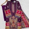 stitched AK-QASR COTTON D. NO  326 HEAVY LAWN COTTON WITH BEAUTIFUL LACE