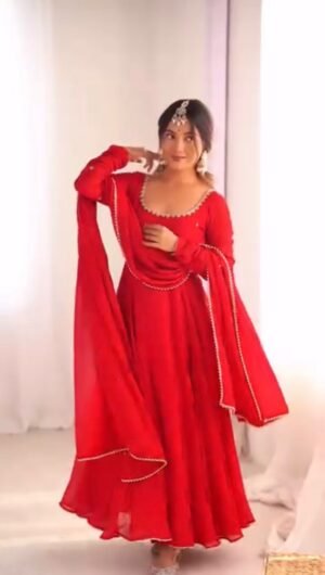stitched  Designer Gown Set – Elegant Ethnic Wear Crafted in Classy Tones with Premium Fabric & Detailing   Style Code:-KD-1527