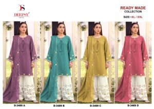 stitched Ready to wear collcetion by DEEPSY SUITS  D no.: D-3489