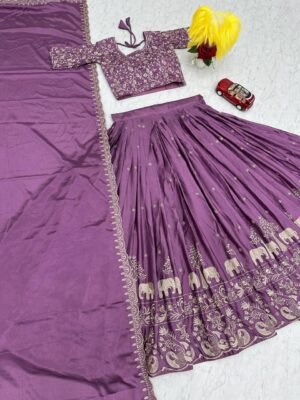 Alternative view of stitched AK-075 AK Creation is Launching New Festival Lehenga Choli