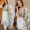 stitched THIS WEDDING SEASON, TRY OUR DESIGNER EMBROIDERED CUT WORKED SUIT ⁠ CODE :-AK-464
