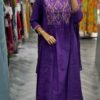 stitched Look straight out of a dreamy movie set as  you turn around and walk in this elegant flaired suit ! The perfect of traditional wear