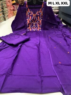 Alternative view of stitched Look straight out of a dreamy movie set as  you turn around and walk in this elegant flaired suit ! The perfect of traditional wear