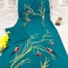 stitched CORD SET  STRIGHT CUT KURTI WITH PLAZO  PURE HAVY COTTON FABRIC 🪡  FULL EMBROIDERY WORK NACK & BORDER