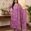 stitched #WEAR IT LOVE IT SHARE IT#   PURE MUL COTTON KURTI WITH PANT WITH MATCHING DUPPATA