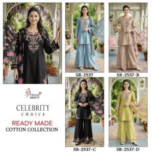 stitched Super hit desin in cottan stock   New launching readymade cotton collection 3 pic     Coco  hit collection   pakistani   Design no. SR-2537