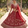 semi stitched AK Launching 4 meter flared Fox Georgette Sequins Embroidered Work Lehenga, Exceptional Quality with Can-Can and Canvas Layers, A Perfect Fusion of Glamour and Comfort  D.No=AK-1699