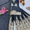 stitched AK-Series New Designer Party Sharara Suit & Dupatta Set