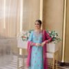 stitched AK 1443  ENHANCE THE BEAUTY OF YOUR WARDROBE WITH THIS NEWLY LAUNCHED KURTI & PLAZZO SET