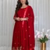 stitched Launching New Our Real Modling Product.  *(Gwon&Pent&dupatta) Reddy To Wear Look Design