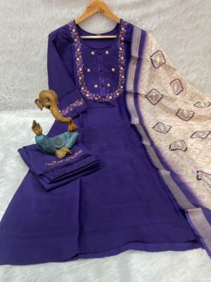 Alternative view of stitched AK-101 Marina Silk Perfect for festive gatherings, weddings & special occasions!