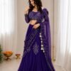 stitched Get festive ready in our new Trending Stylelish Lehenga Choli   set  With Embroidery Work detailing.Style Code :-AK- 73