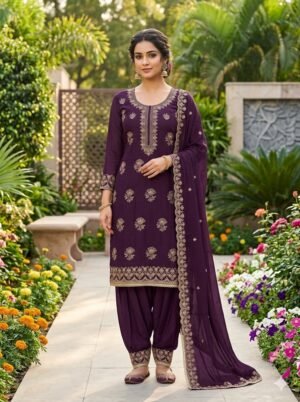 VICHITRA  SILK WORK kurta  pant dupatta set