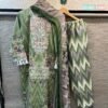 FULL STITCHED COTTON TOP WITH PATCH ON NECK WITH FANCY STYLING IN SLEEVES AND DAMAN
