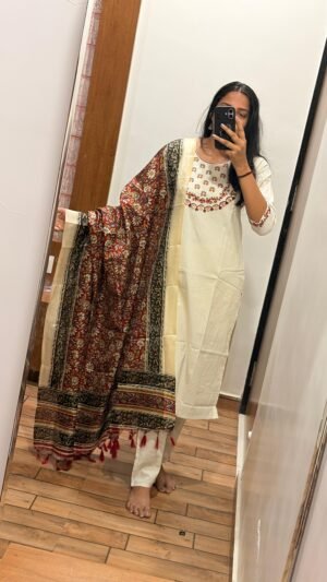 New Designers Kurti Pent Dupatta Set