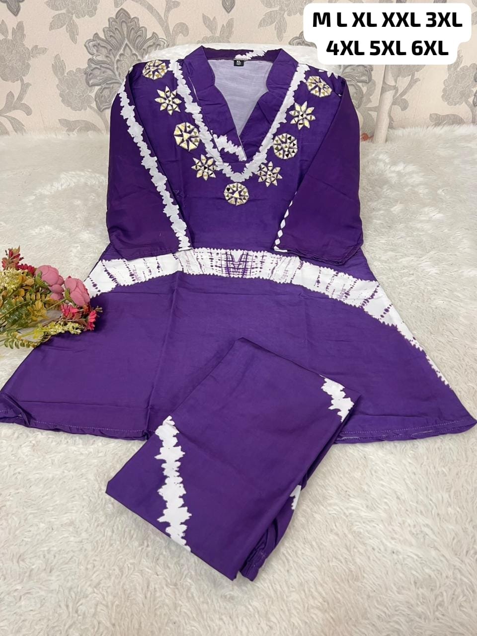 Pure Burbary Silk & CORD SET SET - Image 3