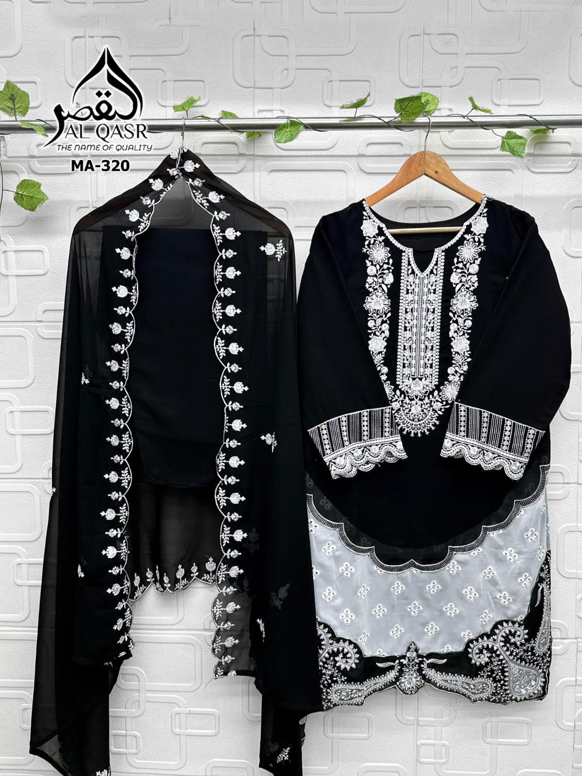 HEAVY FOX GEORGETTE WITH EMBROIDERY WORK AND HAND-KHATLI WORK - Image 8