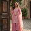 Series New Designer Party Sharara Suit & Dupatta Set 