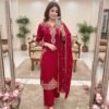 NEW DESIGNER EID SPECIAL HEAVY EMBROIDERY SEQUENCE WORK 3 PIS SUIT SET