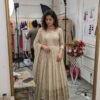 Launching New Design Trending Cinon Silk*Gwon&Pent&dupatta  Reddy To Wear Look Design
