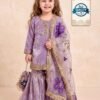 👗Trending Launching New Đěsigner Party Wear Look Heavy Pure GMY SILK Top Sharara & Dupatta Set