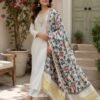 TOP FABRIC : PURE VISCOSE CHANDERI WITH SEQUENCE CODING EMBROIDERY WORK