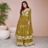 LAUNCHING TRADITIONAL COLLECTION 3 PIECE ANARKALI GOWN, PLAZZO WITH BEAUTIFUL DUPATT