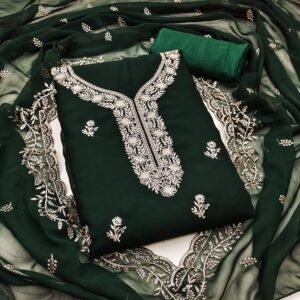 Top Fabric-  georgette with heavy Jari full work