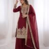 Presenting New Designer Collection In GMY SILK With Heavy Embroidery Coding Sequence Work Top-Bottom And Dupatta Set Fully Stitched Ready To Wear