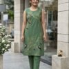STRIGHT CUT KURTI WITH PLAZO corde set