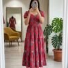 Introducing Our Soft Cotton Maxi! Crafted with soft fabric, it’s your go-to outfit for twirling at any  celebration. Embrace elegance and grace effortlessly.