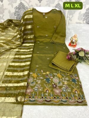Capture the elegance of tradition with this stunning stitched suit set