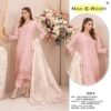 Fancy Kota Checks with Digital Print and Embroidered Flower Patch