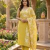 NEW ARRIVAL: EXCLUSIVE TABLA PRINT COLLECTION  Elevate your ethnic wardrobe with our stunning new 3-Piece Suit Set! Crafted from premium Verfabrictigan , this ensemble combines traditional charm with a modern silhouette. Product Details: