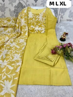 Alternative view of NEW ARRIVAL: EXCLUSIVE TABLA PRINT COLLECTION  Elevate your ethnic wardrobe with our stunning new 3-Piece Suit Set! Crafted from premium Verfabrictigan , this ensemble combines traditional charm with a modern silhouette. Product Details: