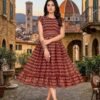 Georgette print with micro inner