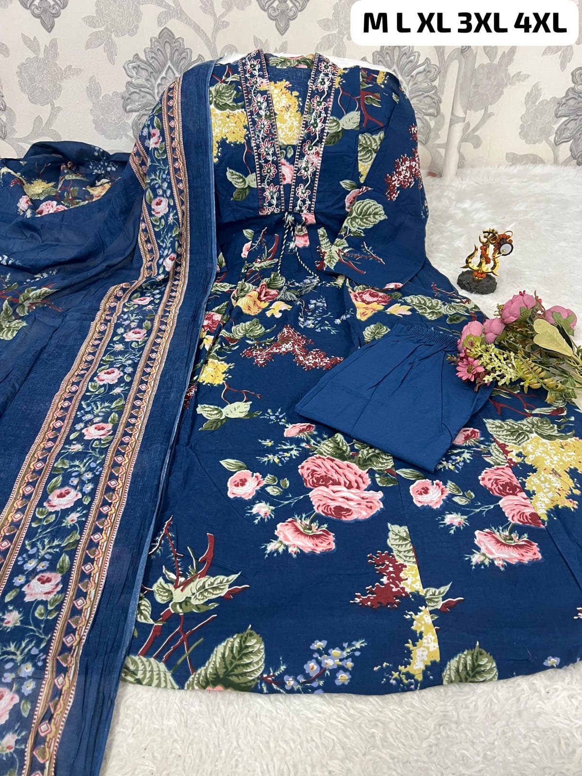New summer Super Hit design Kurti with plazzo with dupatta