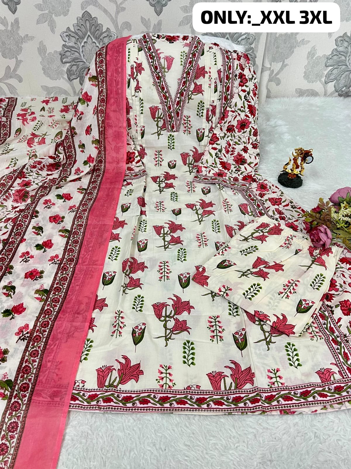 New summer Super Hit design Kurti with plazzo with dupatta - Image 4