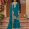 Blooming Fox Georgette with Heavy Embroidery Work With 3mm Sequence