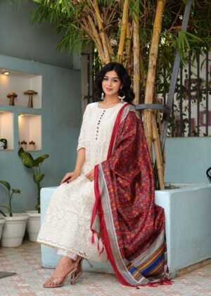 Trust our new arrivals classic comfortable chikankari cotton sets in the most beautiful two summer colors