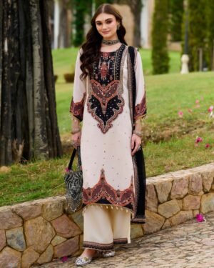 Experience a blend of tradition and modern style with this stunning 3-Piece plazzo kurti duppata Set.