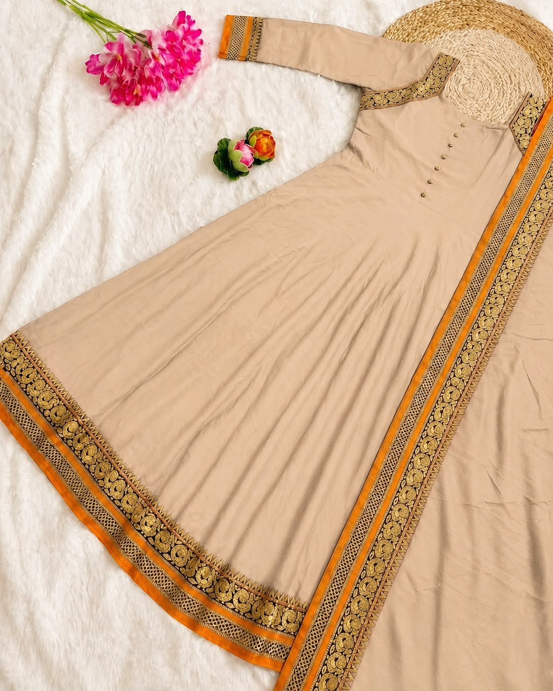 MOX CREATION PRESENTING ANARKALI GOWN DUPATTA FABRICS DETAIL - Image 10