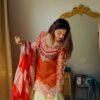 WOMEN'S PURE VISCOSE SATIN SILK KURTA SHARARA SET'S WITH DUPPATA