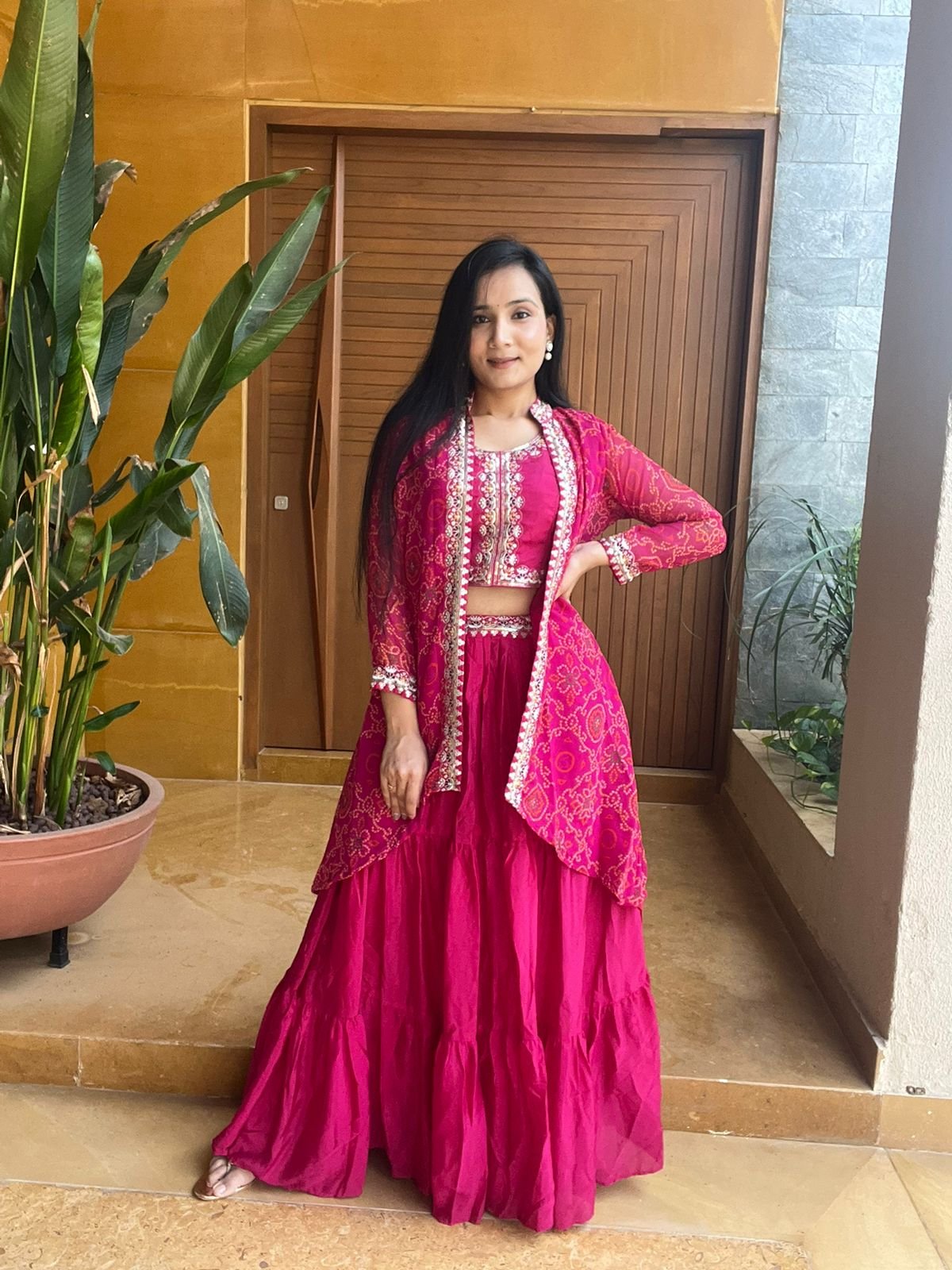 AK Creation is Launching New Festival Bandhej Lehenga choli & Shrug
